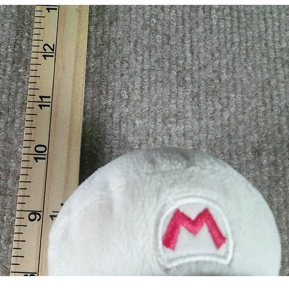 Nintendo Super Mario Fire Mario 10 Inch Plush White Hat Red Overalls Collectible